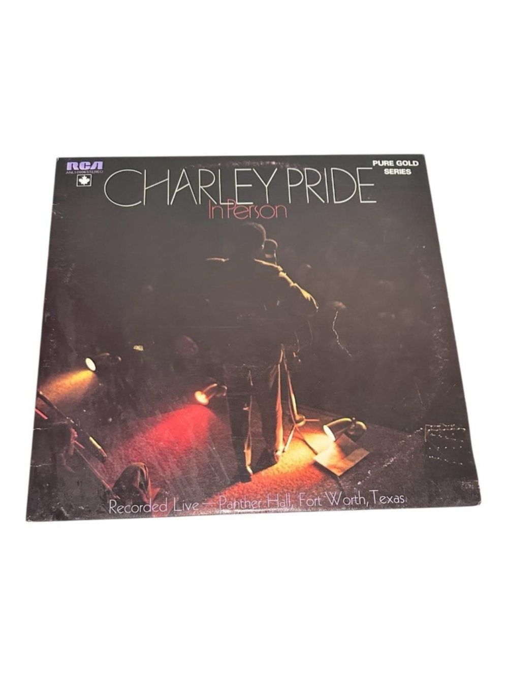 Vintage Charley Pride Vinyl LP In Person 1975 RCA Live Country Black Canada